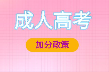 2023年青岛成人高考加分录取照顾政策